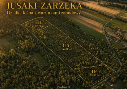 działka na sprzedaż - Łomazy, Jusaki